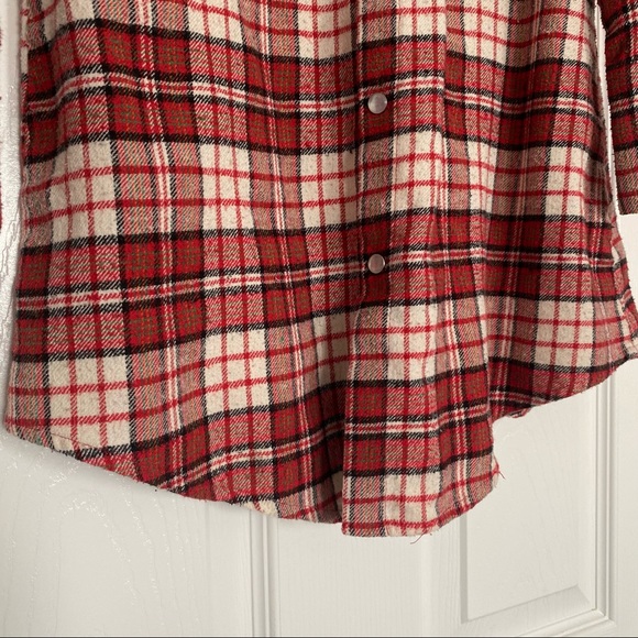 UB | Comfy Long Cotton Flannel Snap Button Up - Picture 6 of 12